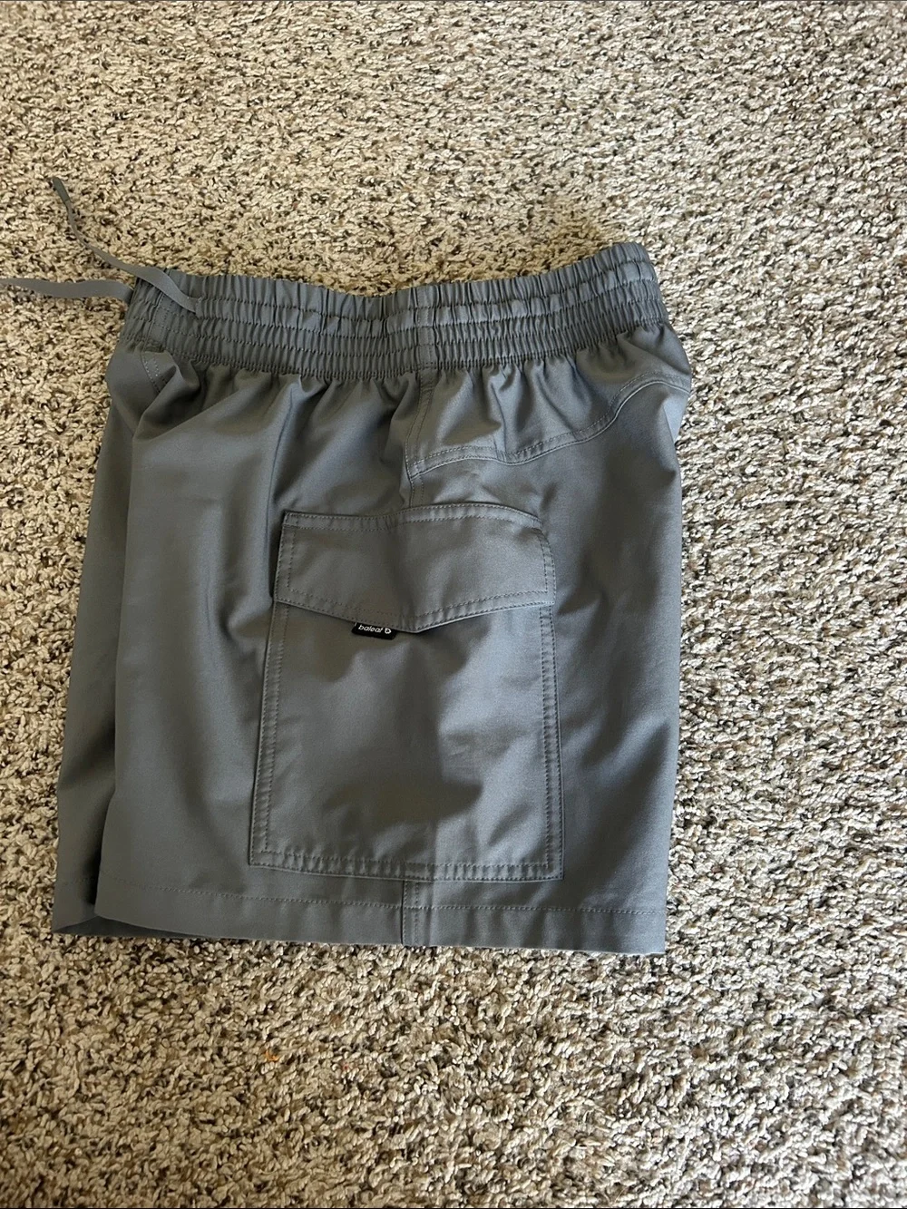 Baleaf Slate Gray Athletic Shorts with Drawstring